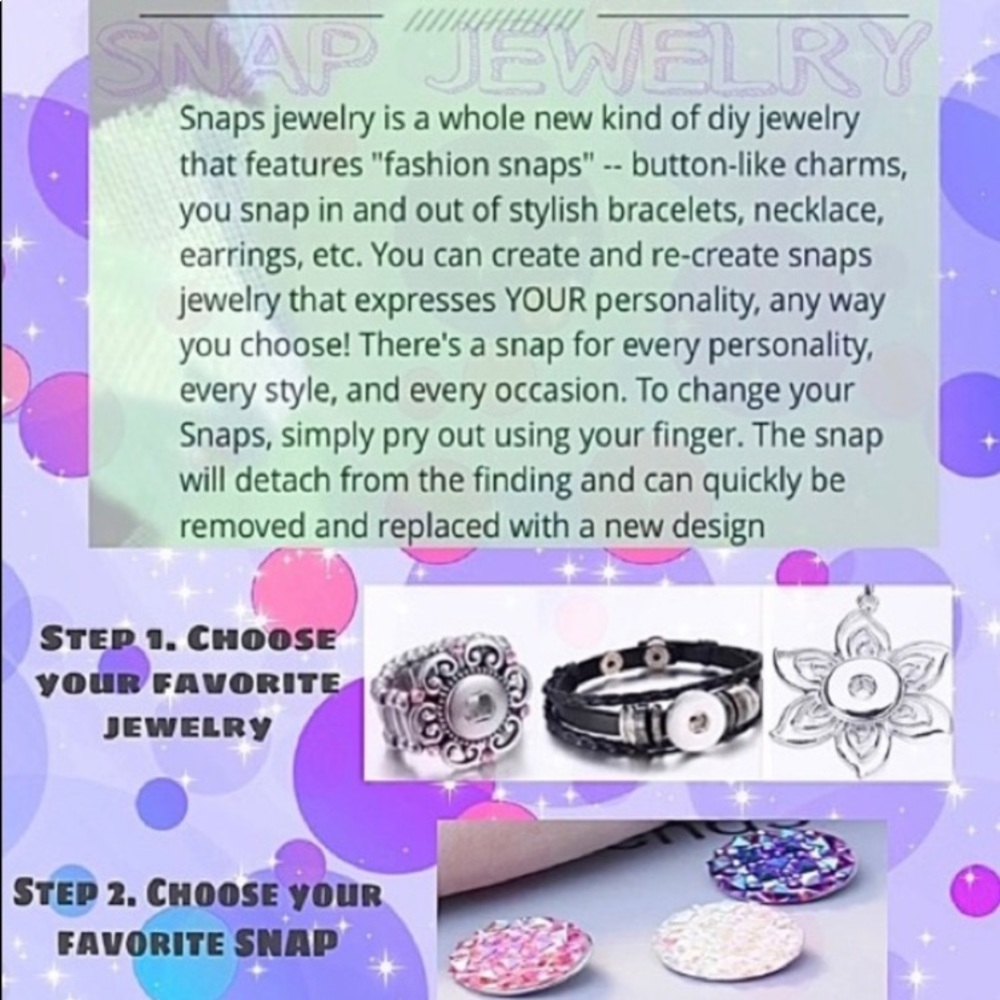 Snap Jewelry Button - Picture 3 of 5
